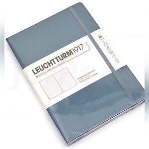 ❤️BUY 25 GET 3 FREE DEAL Hardcover Notebook - Medium (A5) - Stone Blue - Dotted